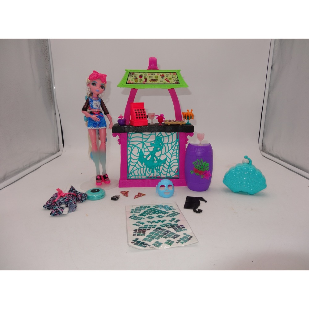 Monster High Scare-adise Island‎ Lagoona's Snack Shack Food Accessories and Doll